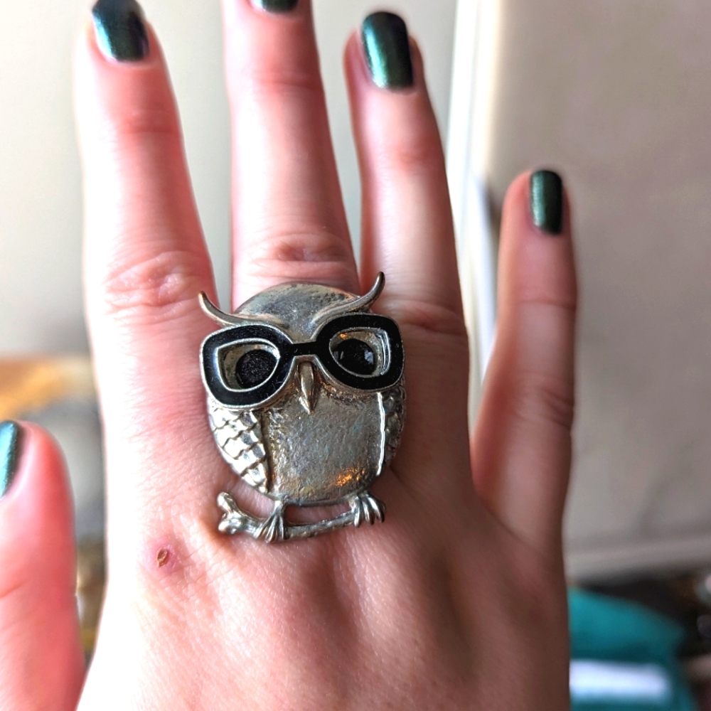 Hipster Owl Ring